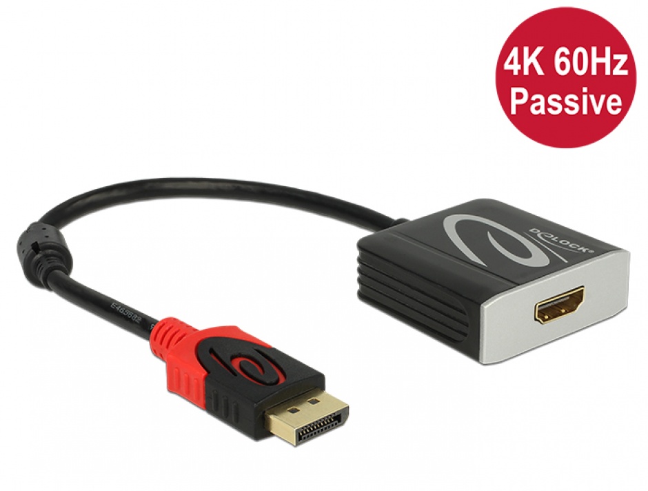 Adaptor Displayport la HDMI 4K 60Hz Delock
