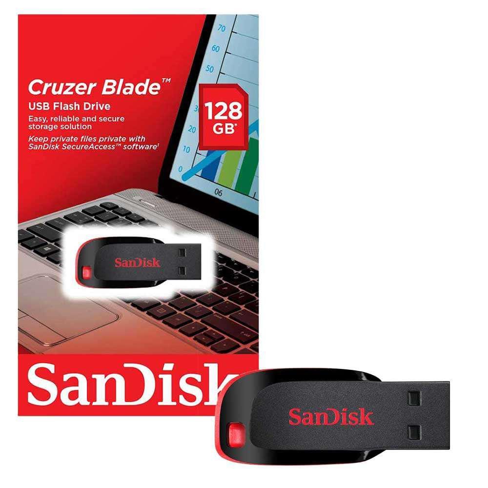 Memorie USB SanDisk Cruzer Blade 128GB - Portabilă și Securizată - imagine 3