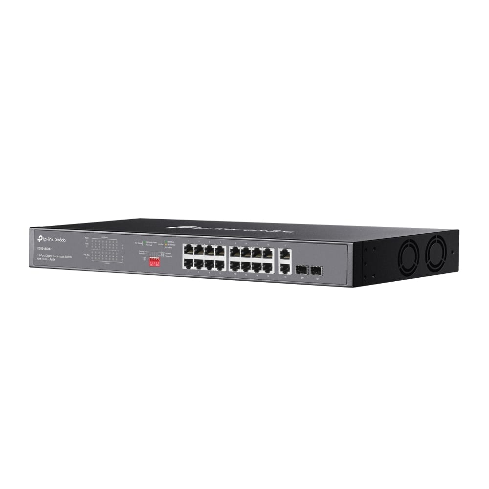 Switch TP-LINK DS1018GMP 18 Porturi PoE+ 250W Gigabit - imagine 8