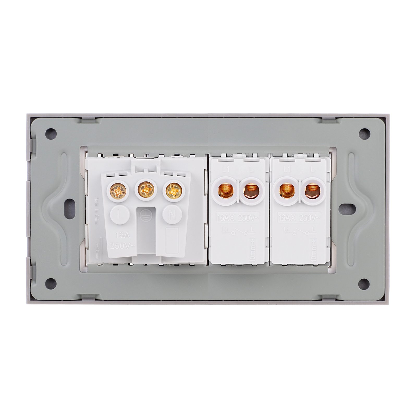 Intrerupator Dublu + Priza Sticla Luxion IP44 - imagine 16