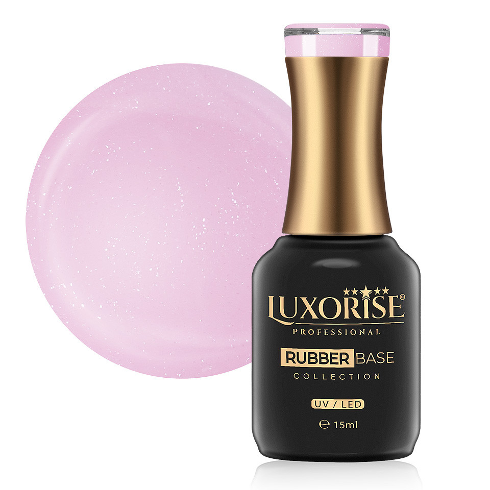 Rubber Base LUXORISE Silky Pink 15ml | Nivelare Perfectă
