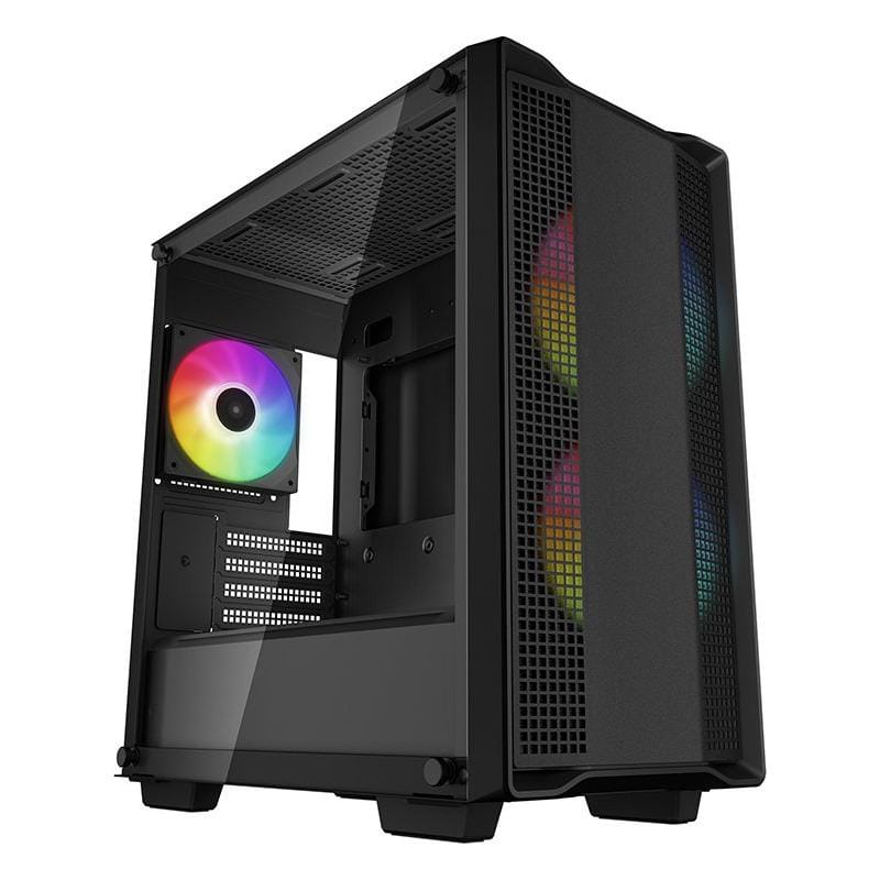 Carcasa Deepcool CC360 ARGB Mid Tower Negru - Sticla Tempered - imagine 2