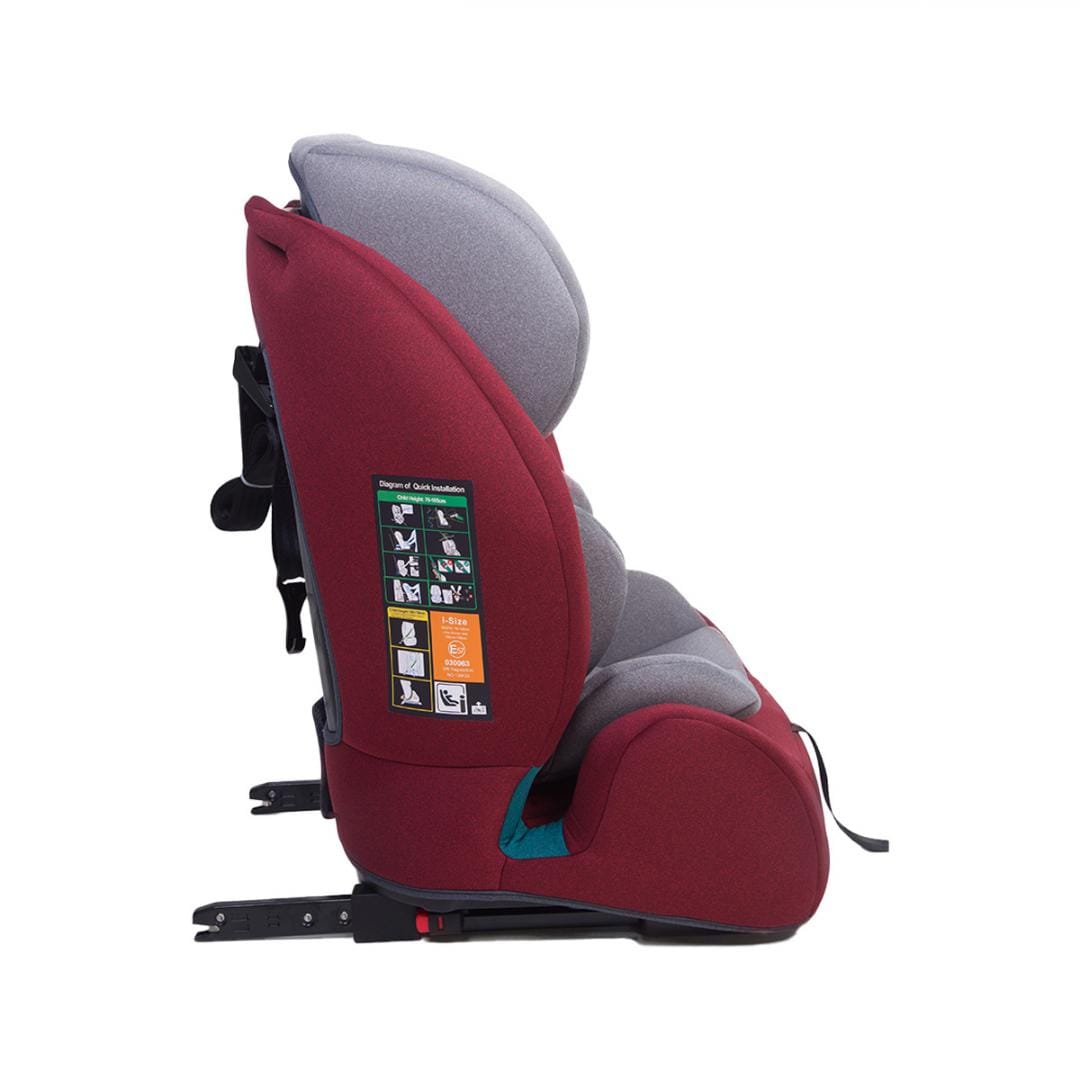Scaun Auto U-Grow i-Size 15Luni-12Ani, Rosu, ISOFIX - imagine 4
