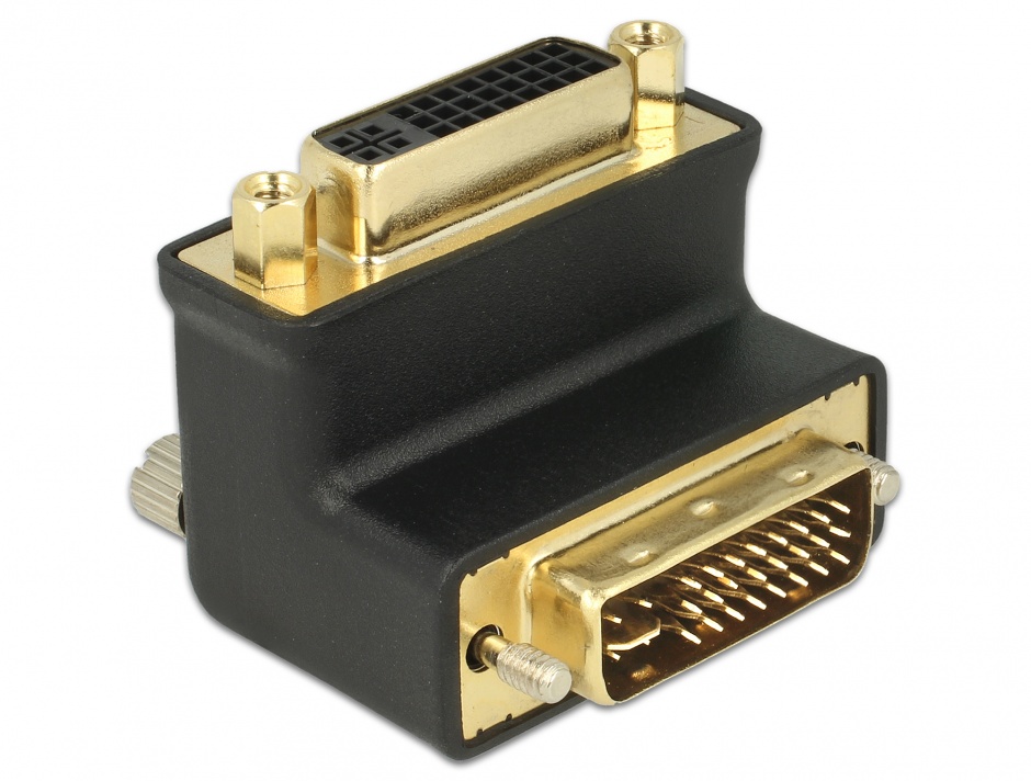Adaptor DVI-I Dual Link Unghi Dreapta Delock