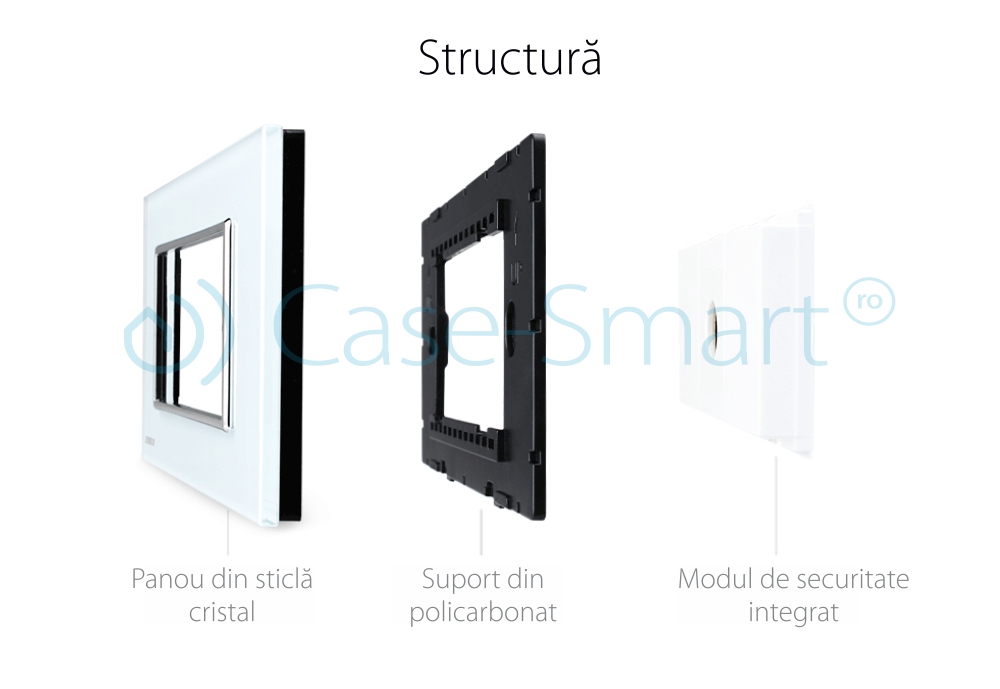 Priza Microfon Livolo Sticlă Standard Italian - imagine 2