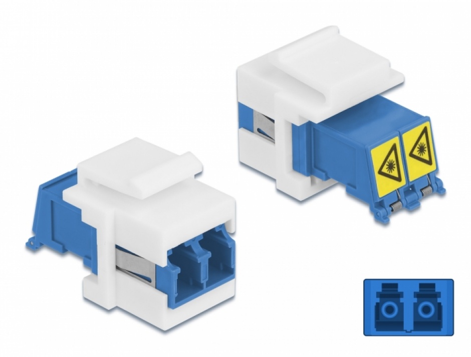 Modul Keystone LC Duplex Delock cu protecție laser