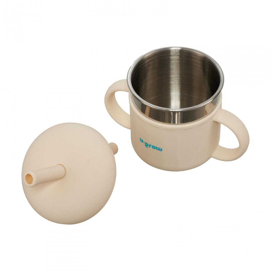 Cana Copii U-GROW cu Pai 220ml - Silicon si Inox - imagine 6