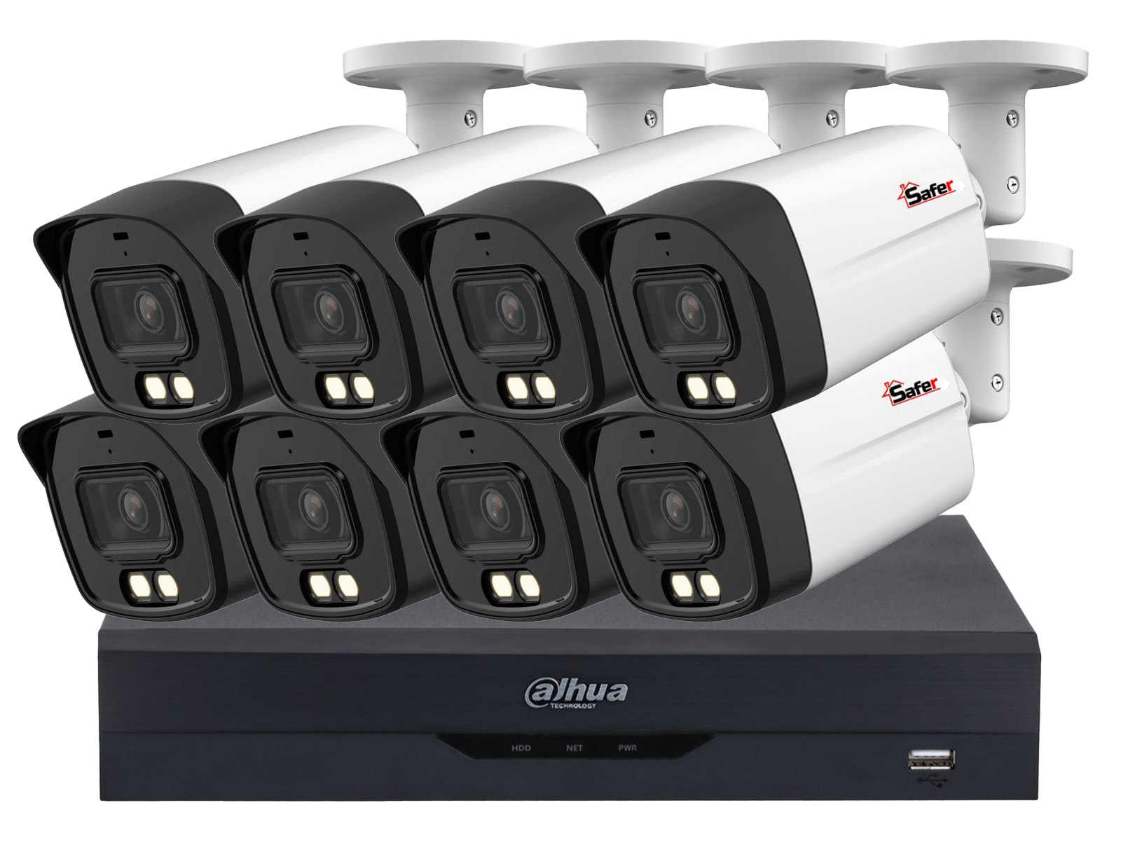 Kit 8 Camere 5MP Dahua Supraveghere AI