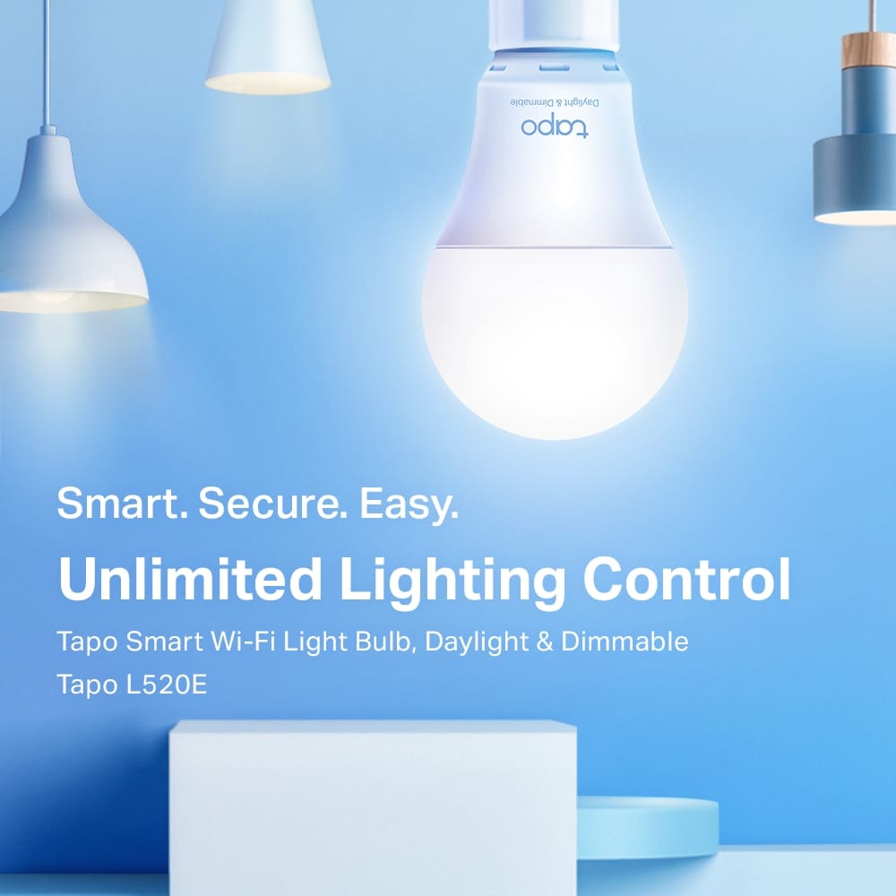 Bec Smart TP-Link Tapo L520E E27 WiFi, Lumina Naturala, 806lm - imagine 3