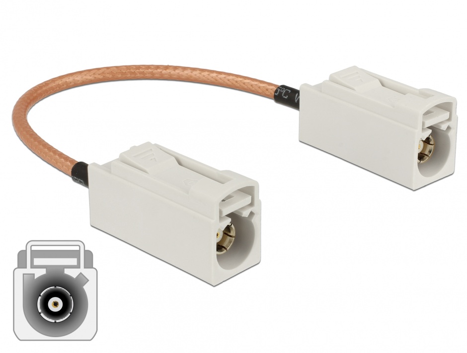 Cablu Antena FAKRA B Delock 15cm RG-316