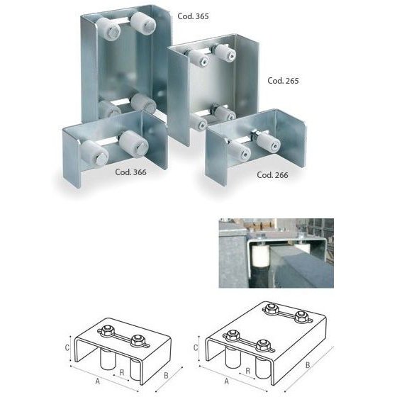 Placa ghidaj 2 role 30mm Brevetti Adem
