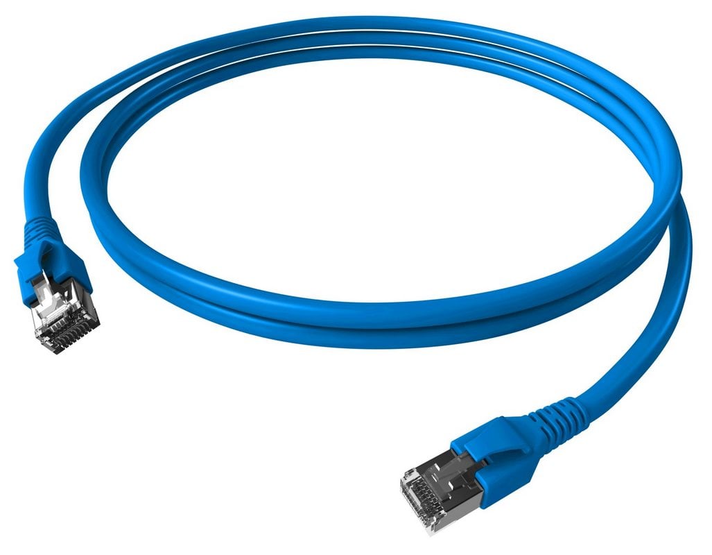 Patchcord Schrack Cat.6a 10Gbps 1m Albastru