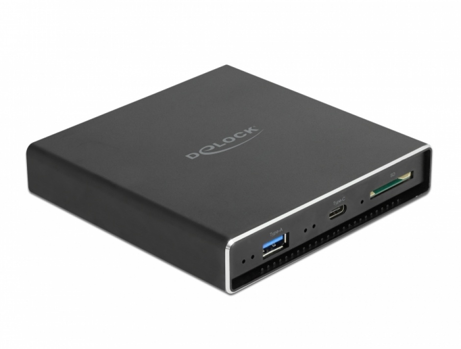 Delock 42618 Rack USB-C HDD/SSD 2.5" + Hub