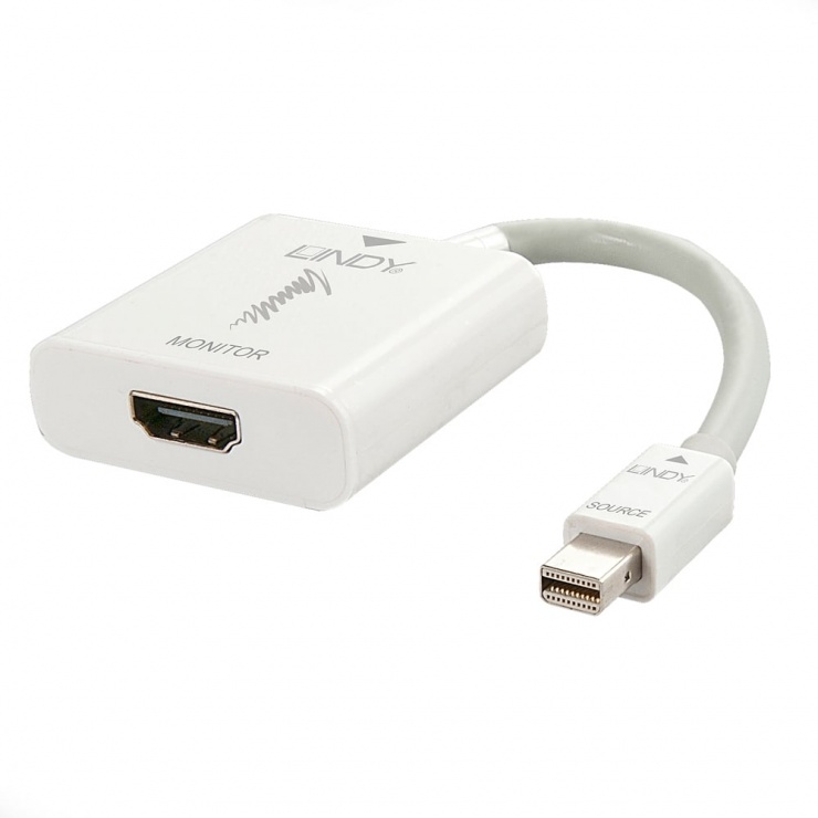 Adaptor Mini DP la HDMI 4K 60Hz Activ Lindy