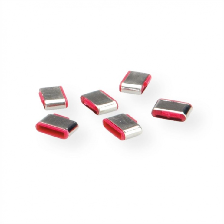 Set 10 Blocatoare Port USB-C Roline | Securitate Maximă
