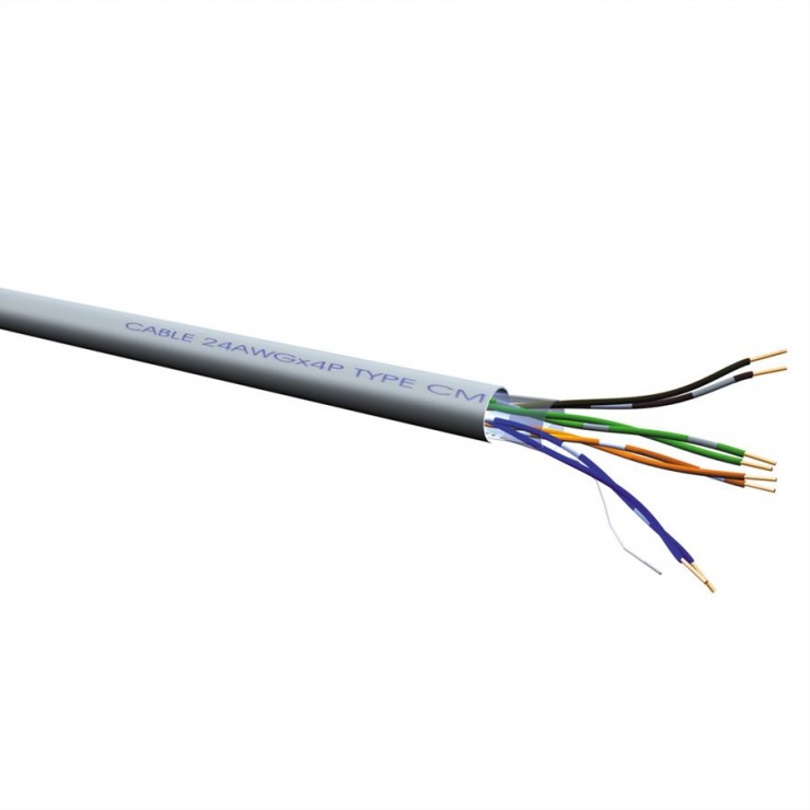 Rola Cablu CAT 6A UTP Solid 100m Roline