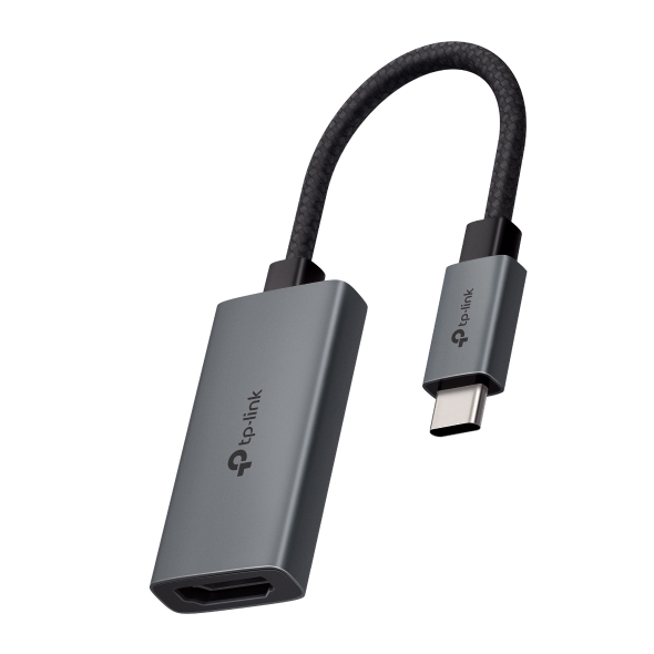 Adaptor video pentru monitor/TV Tp-Link Omada, USB-C la HDMI, 4K UHD 60Hz, 0.1m, gri, UA520C