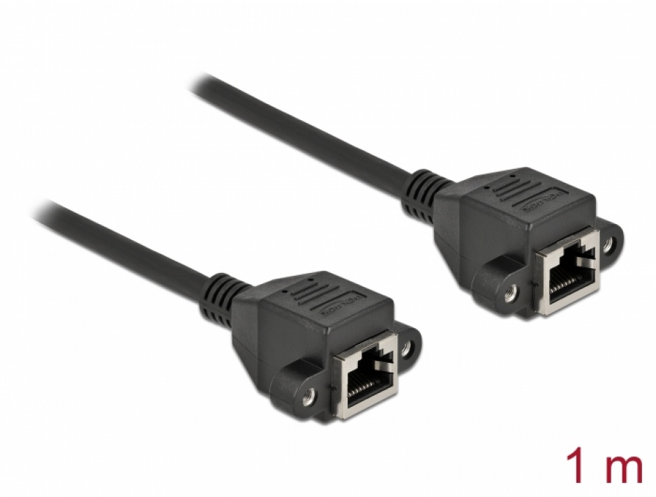 Cablu RJ45 S/FTP Cat.6A 1m Delock
