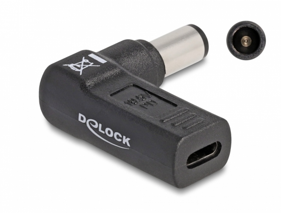 Adaptor USB-C la Dell 7.4mm 90°, Delock