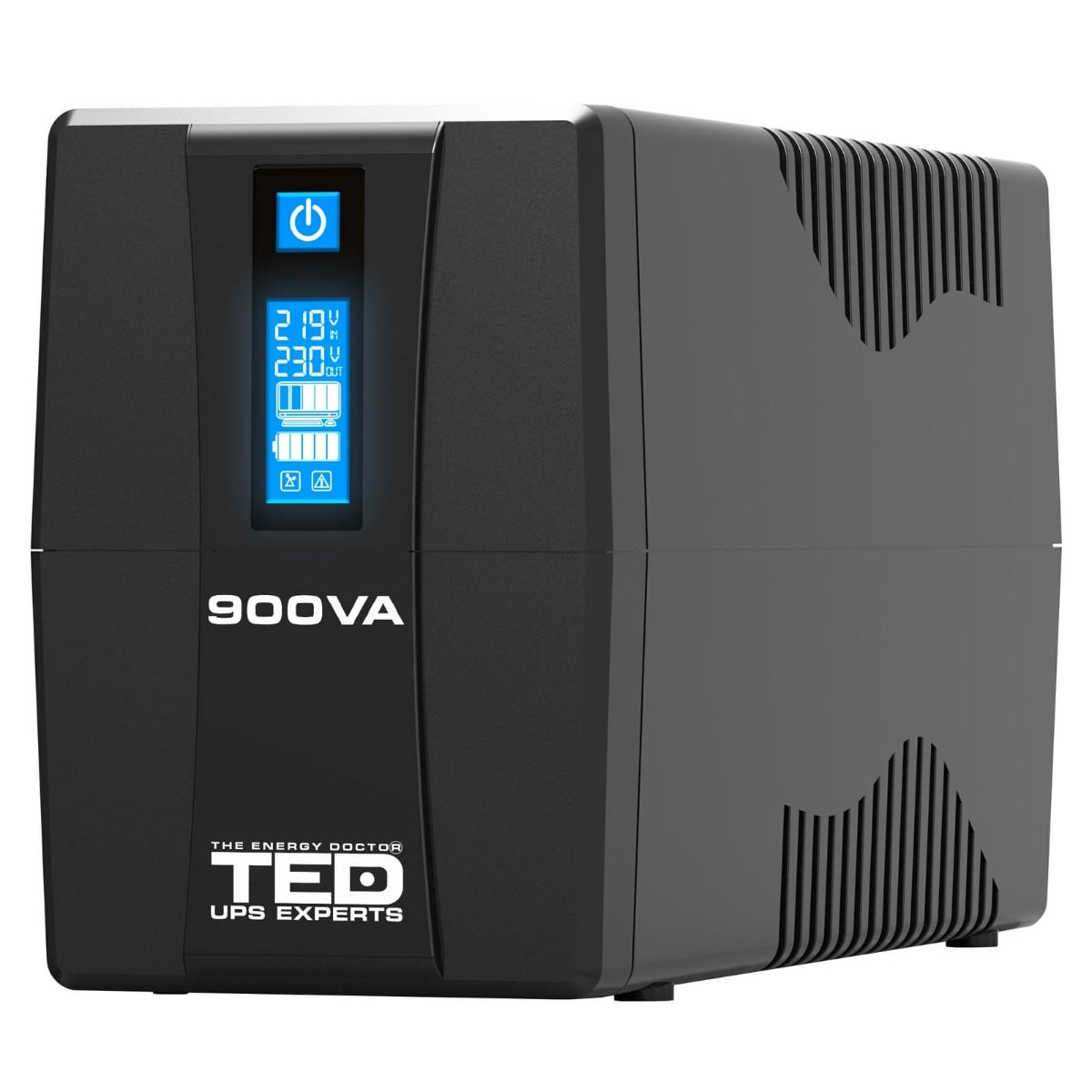 UPS Ted 900VA cu Stabilizator și Ecran LCD