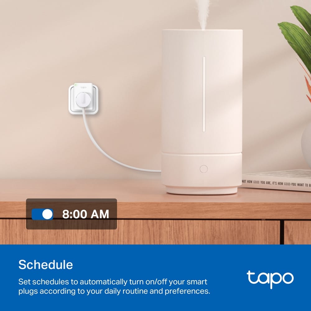 Priză Smart TP-LINK Tapo P100 2-pack - Control Wi-Fi și Vocal - imagine 9