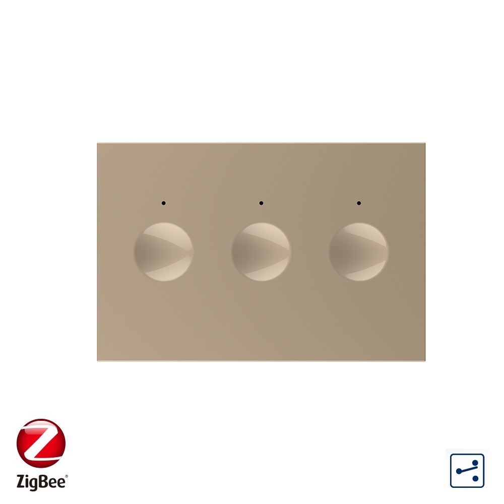 Modul Touch ZigBee Livolo Triplu Standard Italian - imagine 8