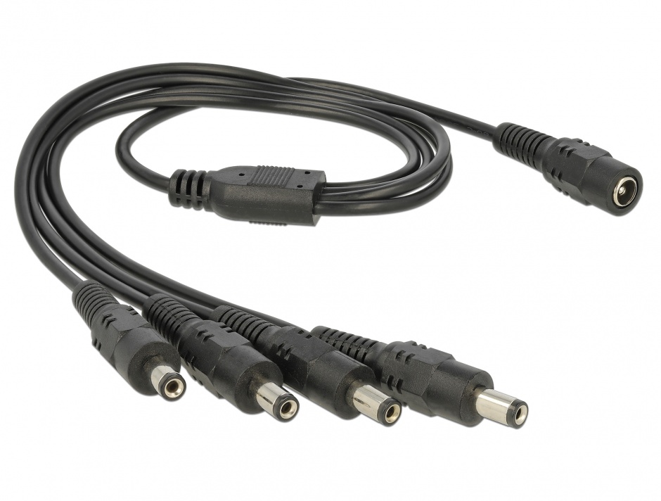 Splitter DC 1 la 4, 5.5x2.1mm, Delock 83287