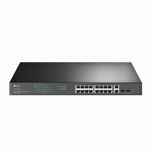Switch TP-LINK TL-SG1218MP 18 Porturi Gigabit PoE+ 250W Metal - imagine 2