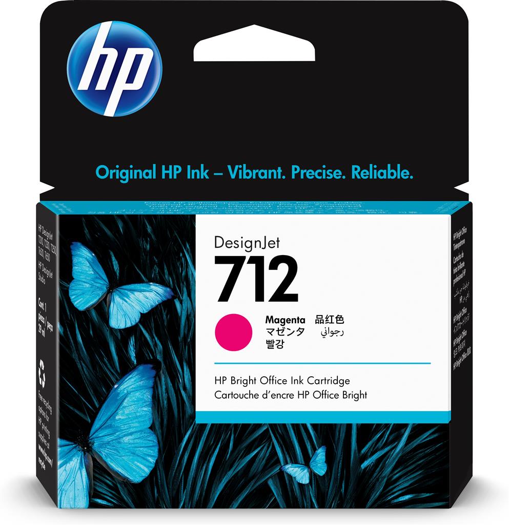 Cartuș Cerneală HP 712 Magenta 38ml Original pentru Designjet