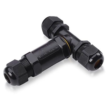 Conector terminal V-TAC 8-12 mm IP68 negru proiectoare
