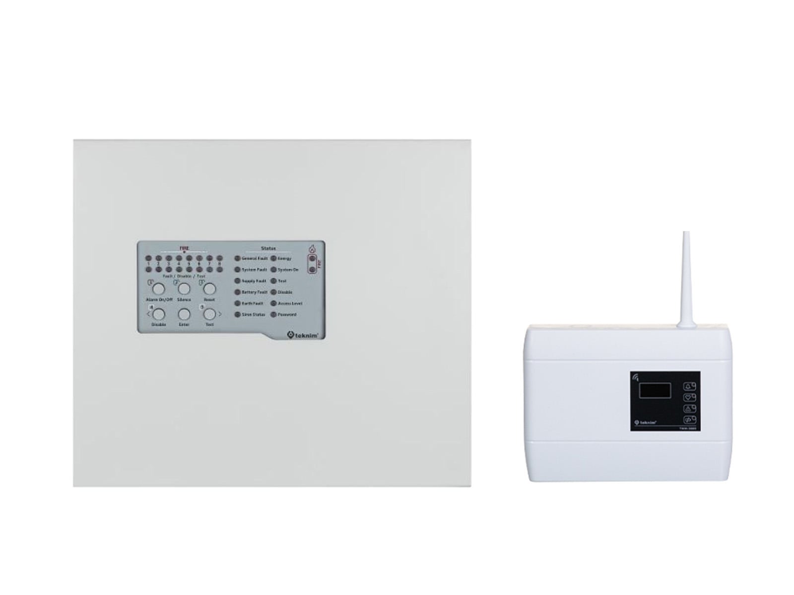 Kit Centrala Incendiu Teknim 8 Zone Wireless