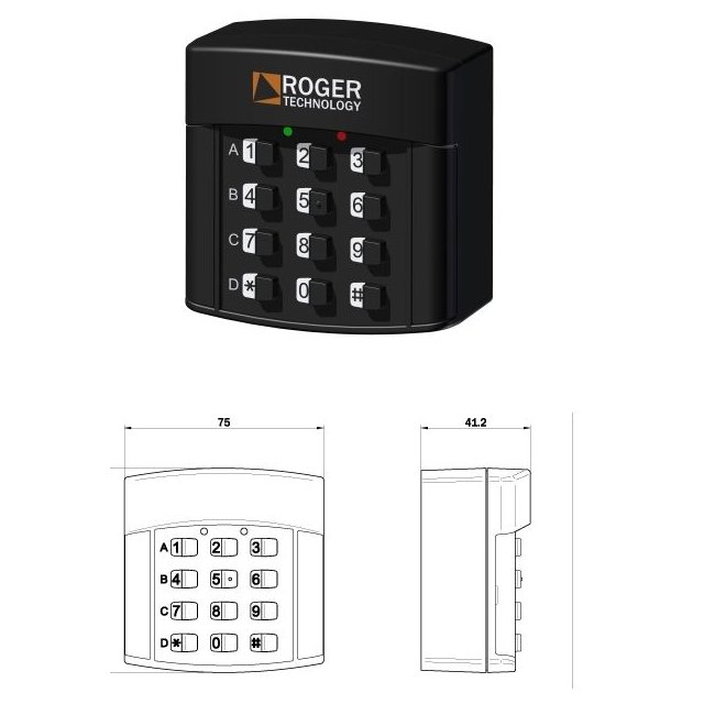 Selector Digital Roger 4 Canale IP54 Exterior