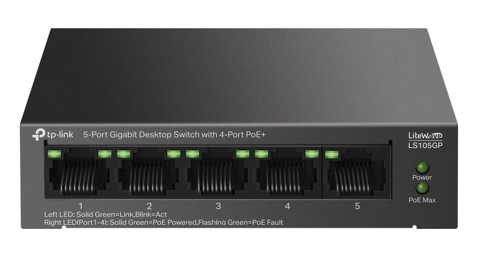 TP-Link LS105GP Switch 5 Porturi PoE Gigabit