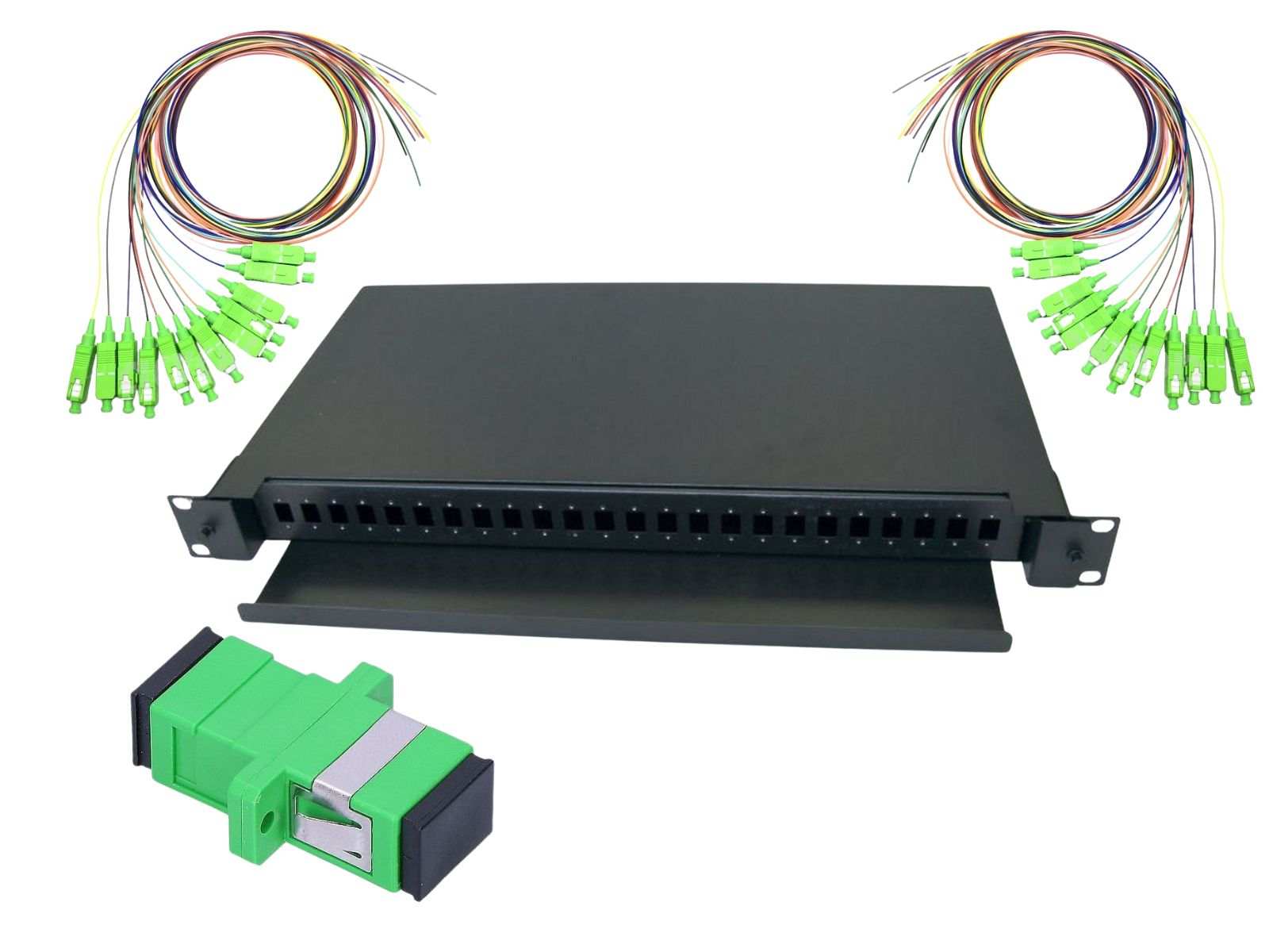 Kit Patch Panel 24 Porturi SC/APC 1U Braun Group