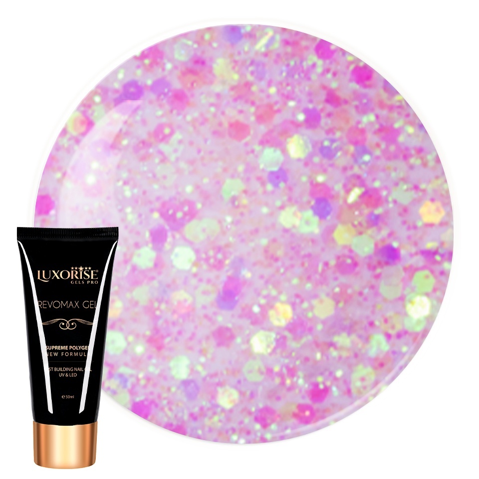Polygel REVOMAX Luxorise Brilliant Fusion 50ml - imagine 1