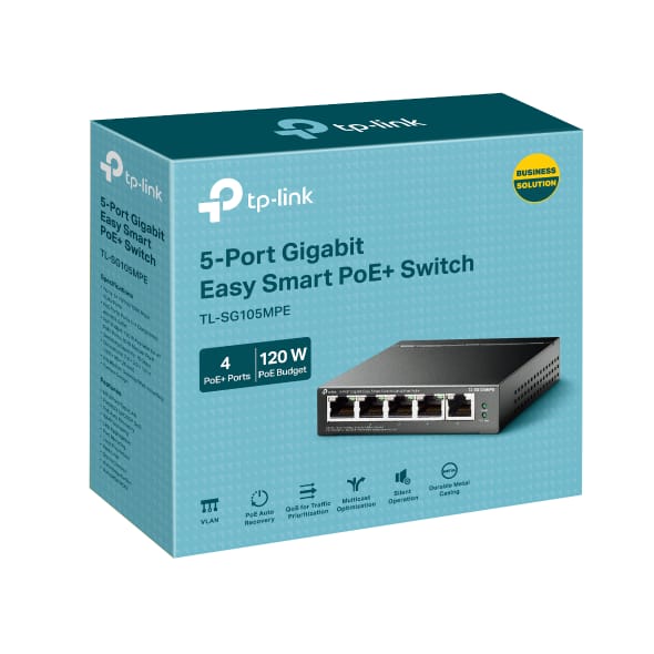 Switch TP-Link Gigabit 5-Port PoE+ 120W - Easy Smart Management - imagine 4