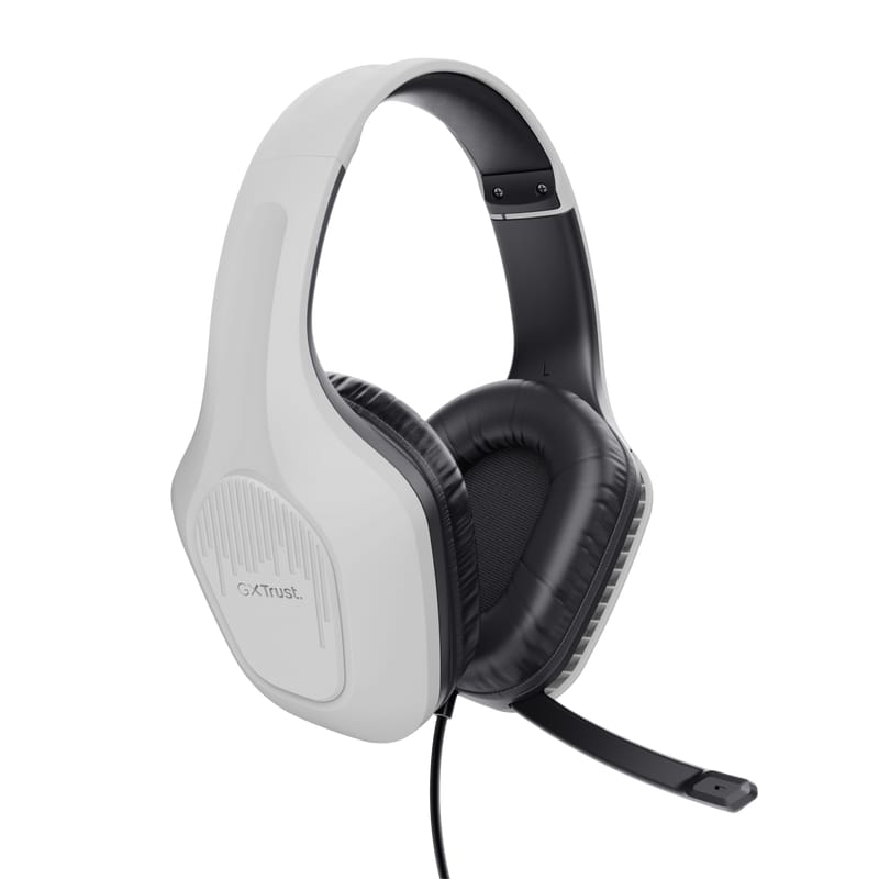 Casti Trust GXT415P Zirox cu fir, alb - Sunet Clar Premium - imagine 4