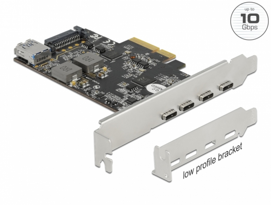 Delock 90059 PCIe USB 3.2 Gen 2-C LPFF