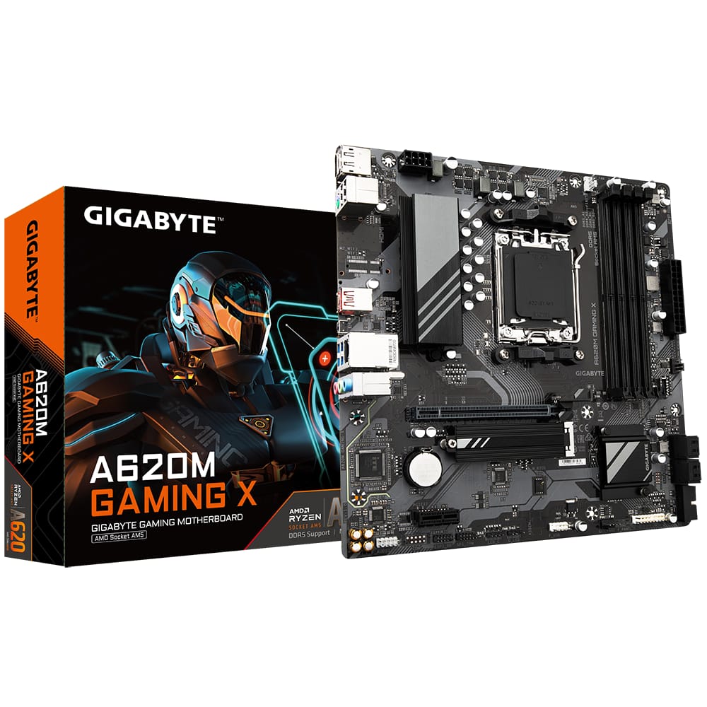 Placă Bază Gigabyte A620M GAMING X AX AM5 DDR5 mATX WiFi - imagine 2
