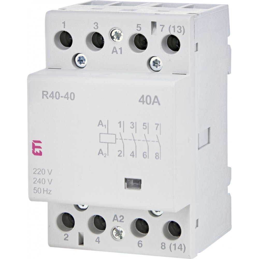 Contactor modular Eti R 40-40, 40A, 230VAC, 4 poli