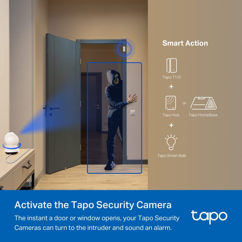 Senzor Miscare Smart TP-Link Tapo T110 - WiFi, Alb - imagine 14