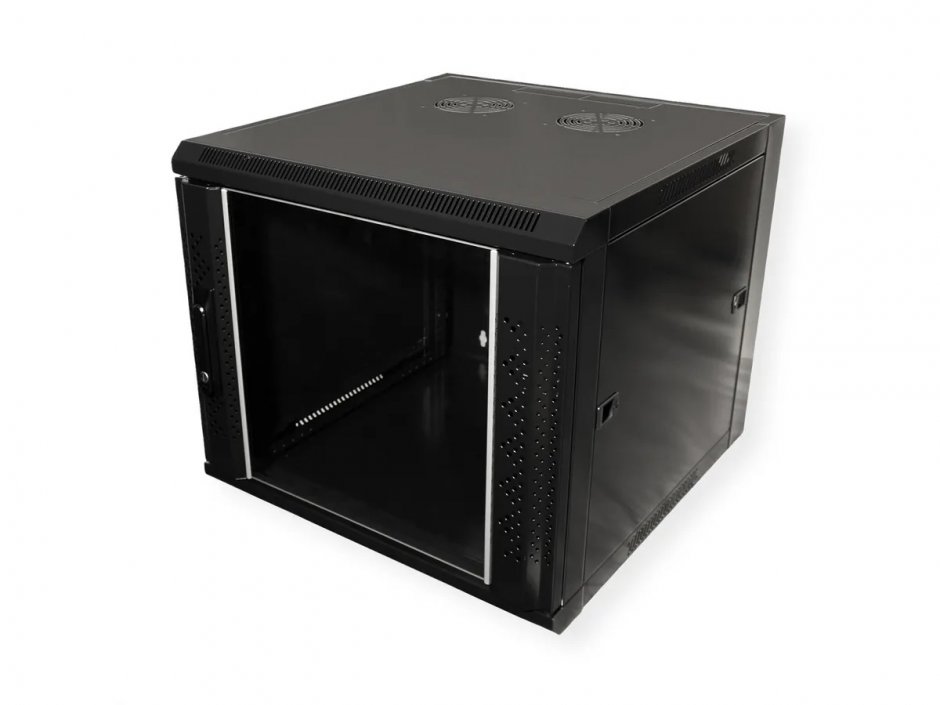 Cabinet Perete Rack 19" 6U Value, Negru, Securizat