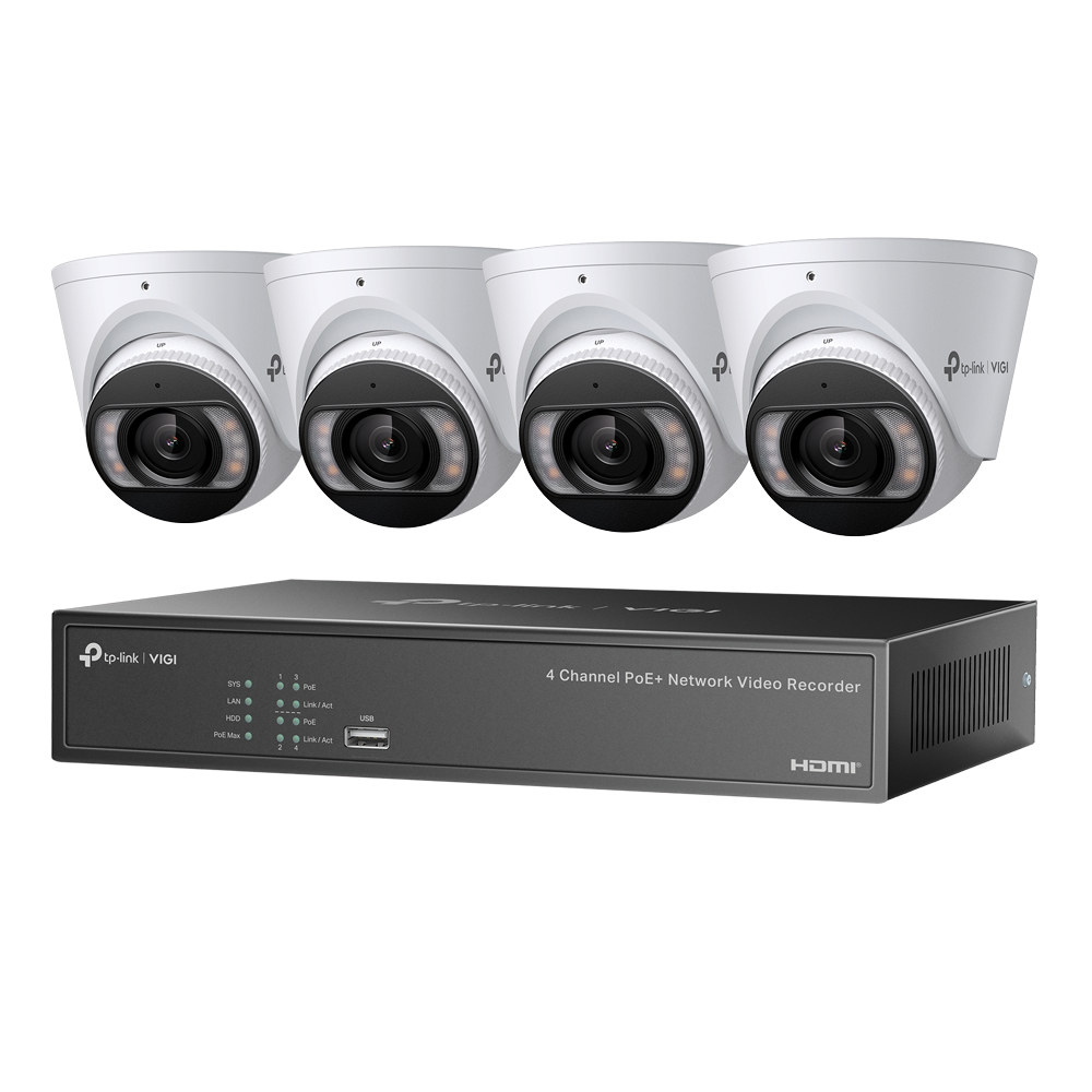 Kit Supraveghere TP-LINK VIGI 4 Camere 4MP cu HDD 2TB