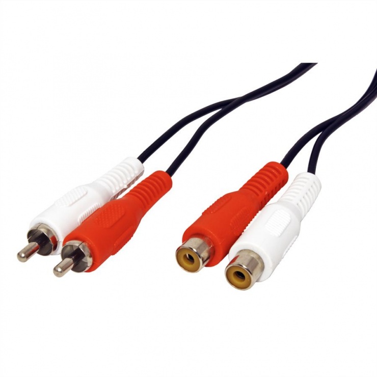 Cablu prelungitor RCA 2xM-T 5m Value