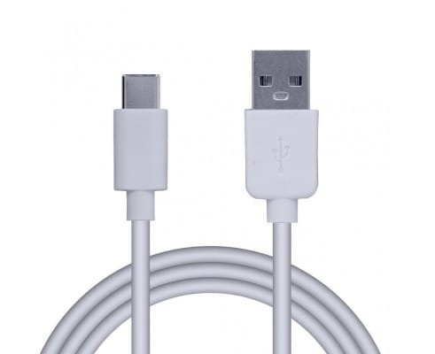 Cablu USB-C Spacer 1.8m, Alb - imagine 3
