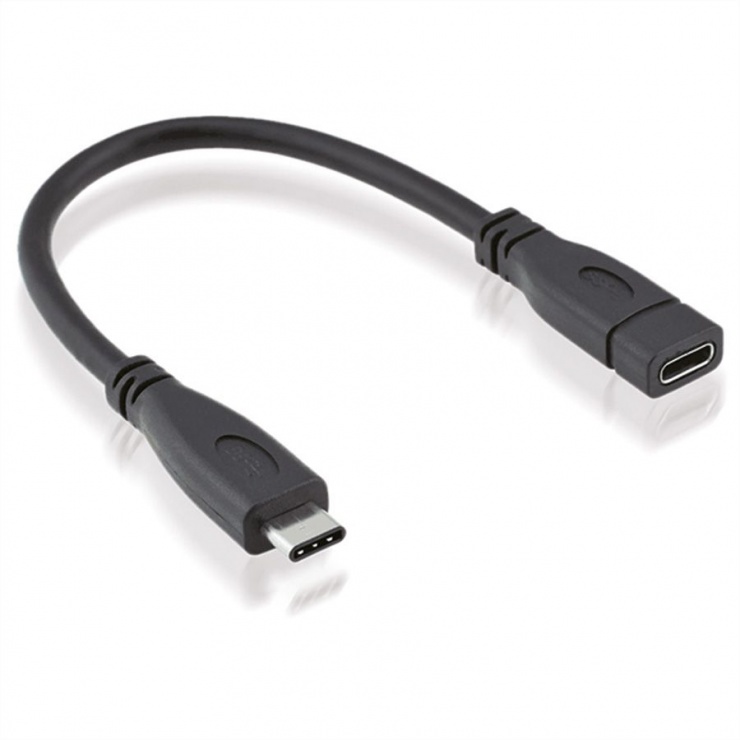 Cablu Prelungitor USB-C 0.15m Roline 10Gbps