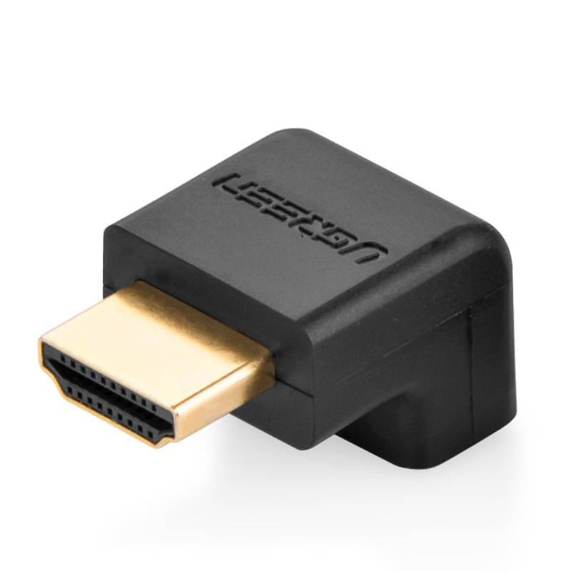 Adaptor HDMI UGREEN HD112 90 grade, 4K UHD, Negru - imagine 2