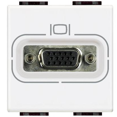Priza Video HD15 Bticino Living Light, Alb