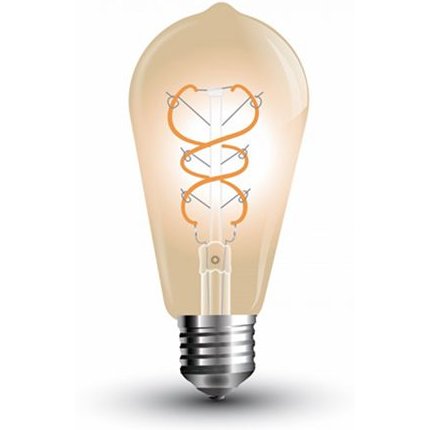 Bec LED ST64 V-TAC 5W Filament Reglabil