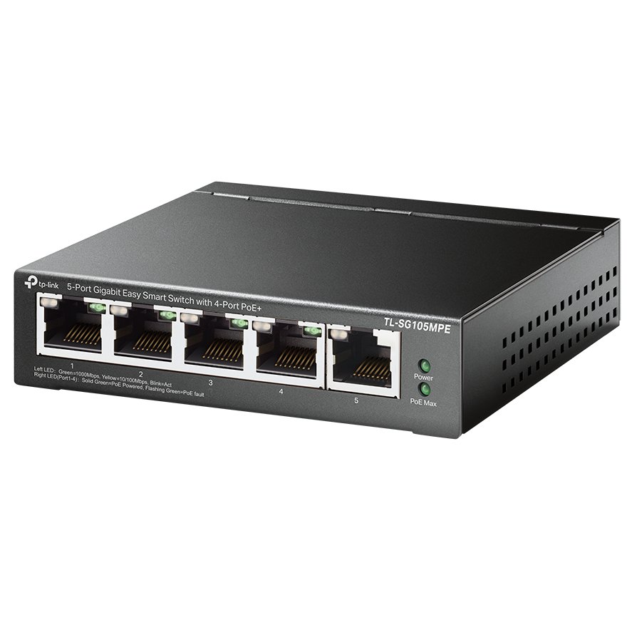 Switch TP-Link TL-SG105MPE, 5 Porturi PoE+, Gigabit